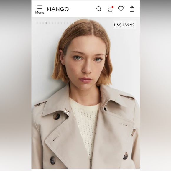 Mango Beige Trench Coat - Picture 5 of 16